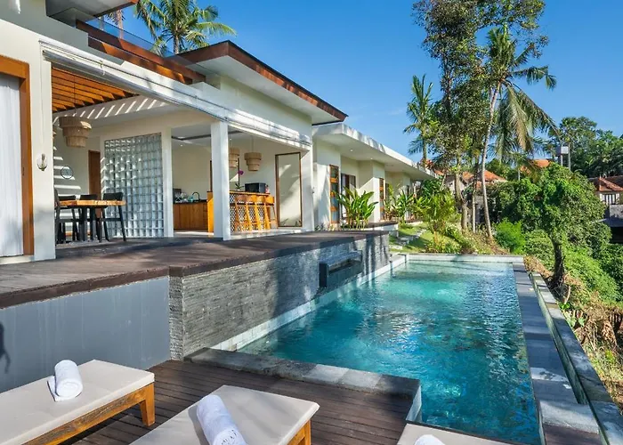 فندق مبيت وإفطار Eveuss Villa A Riverside Haven In Ubud