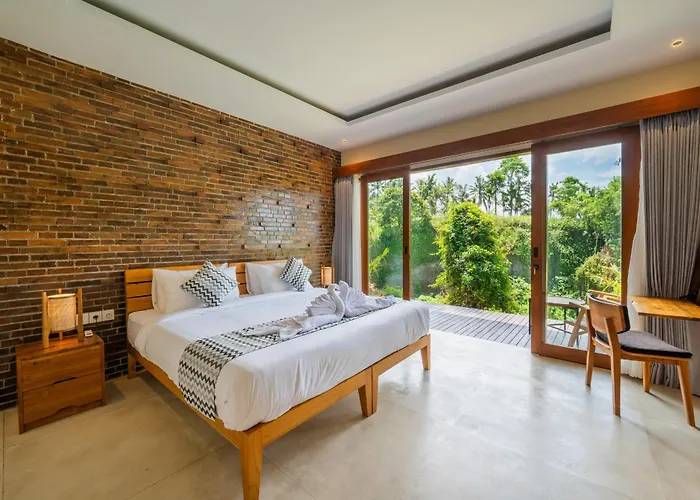 فندق مبيت وإفطار Eveuss Villa A Riverside Haven In Ubud